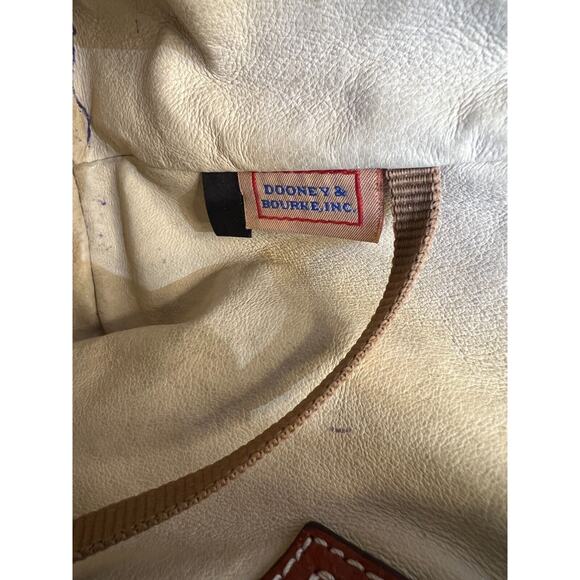 Dooney Bourke East West Cambridge shopper tote Satchel Midnight Navy Blue GUC - Picture 9 of 16